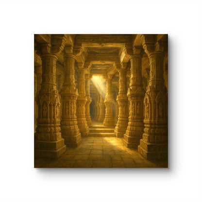 Morning Rays at a Jain Temple