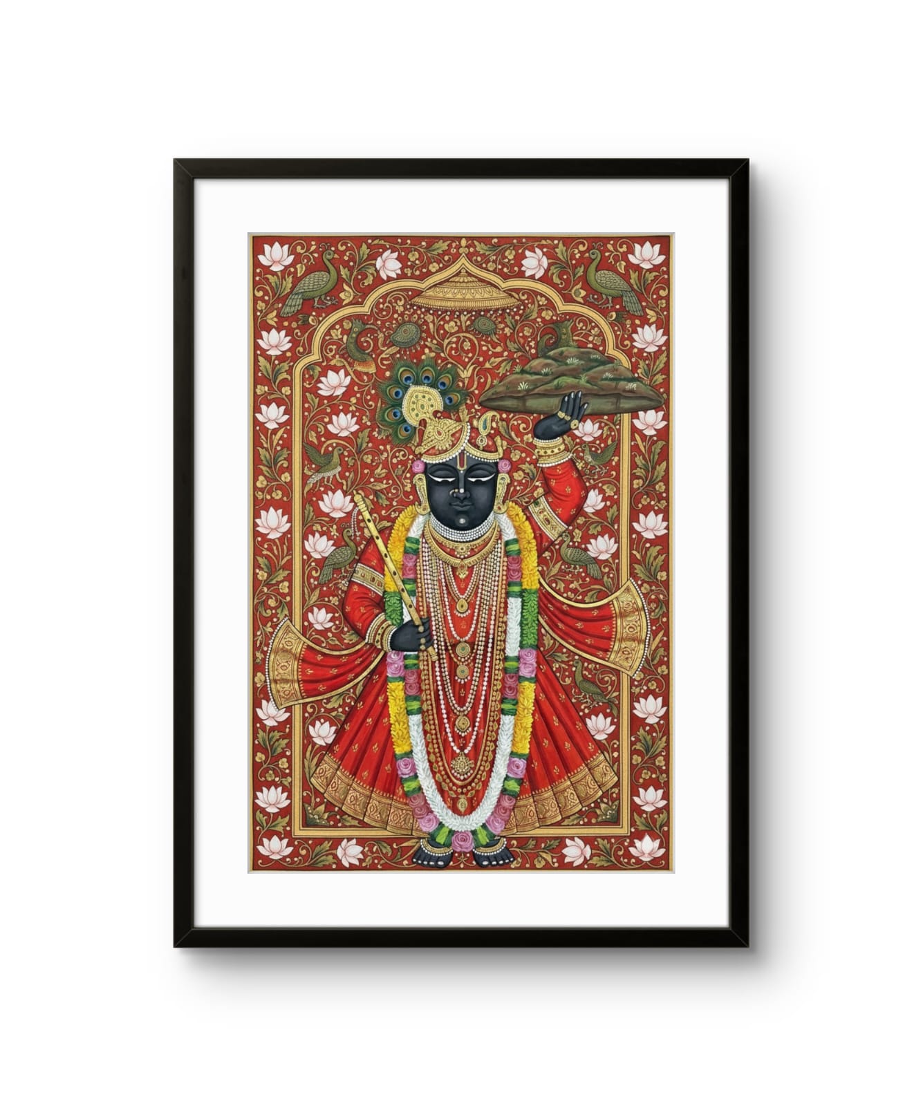 Shrinathji in Red Shringar