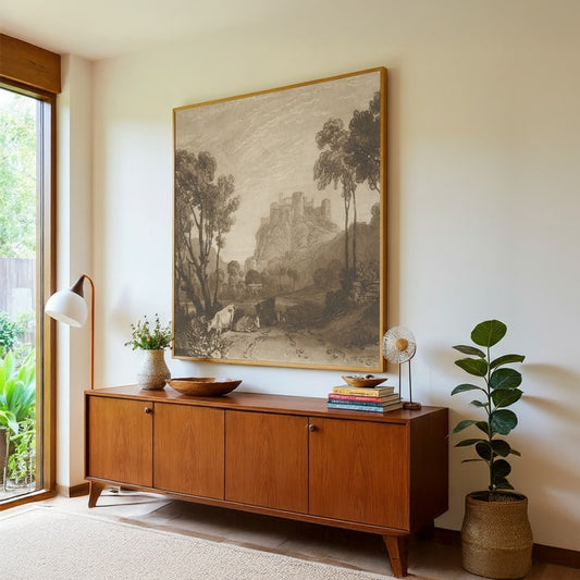 The castle above the meadows