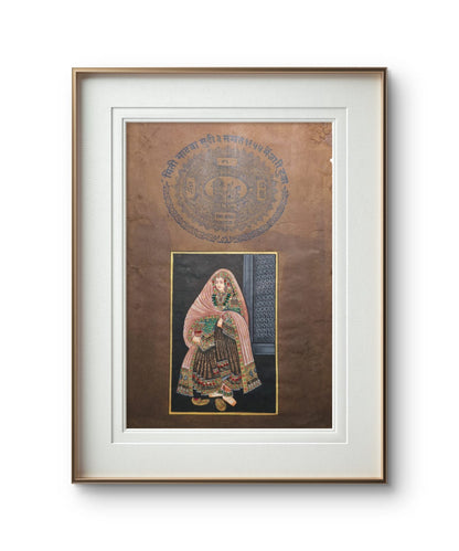 Embellished Raja and Rani - Folio Art - Set of 2