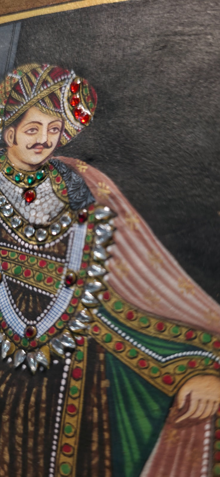 Embellished Raja and Rani - Folio Art - Set of 2