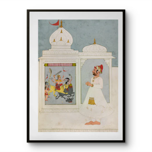 A Rajah Worships the Goddess