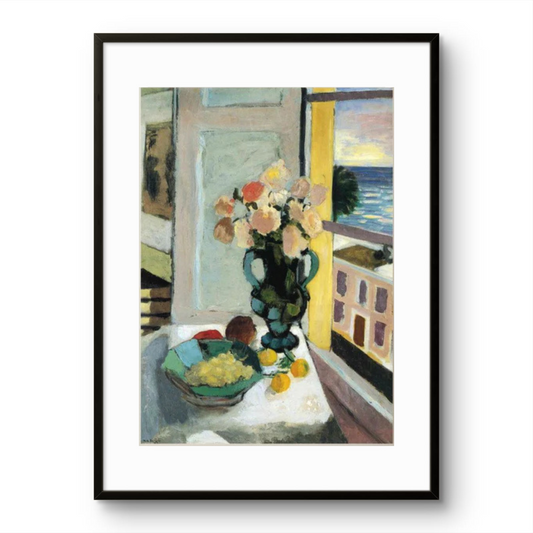 Still Life with Flowers & Grapes - Henri Matisse