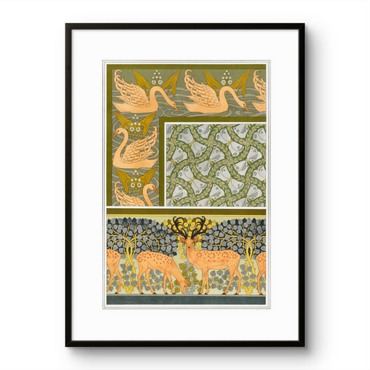 Maurice Pillard Verneuil- Swans & Deer