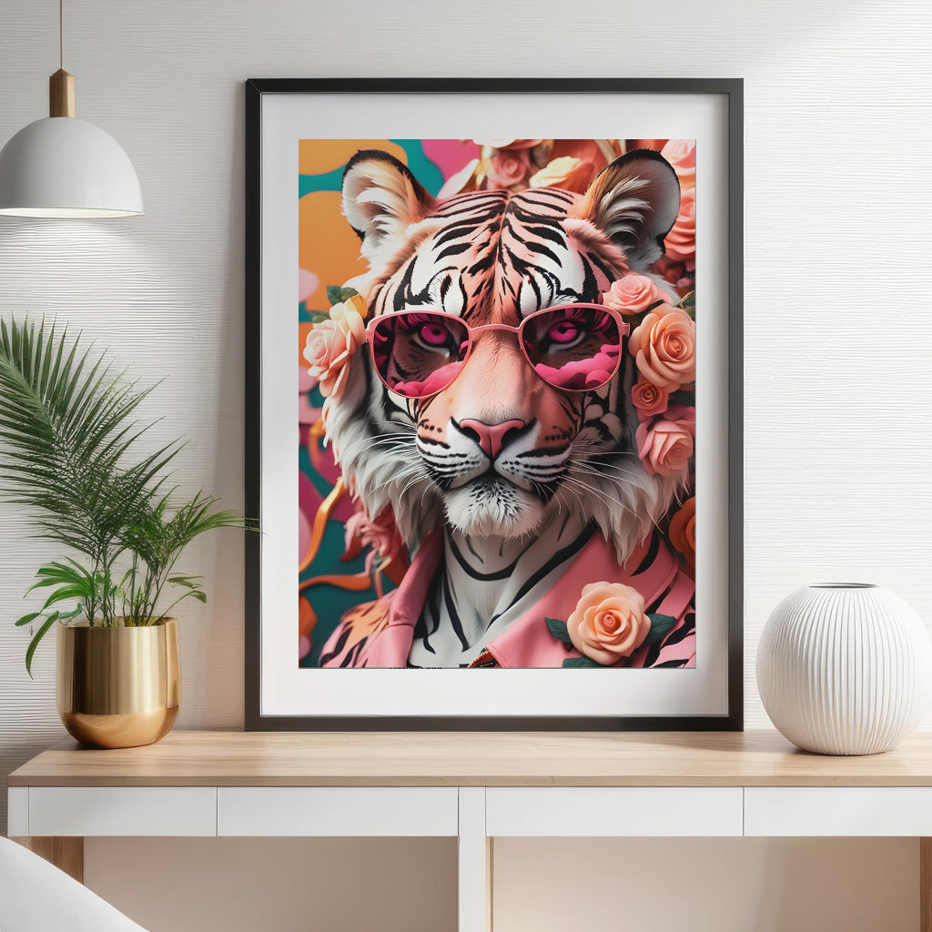 Tiger Swag - Black Frame 14.5x 11.5 inches